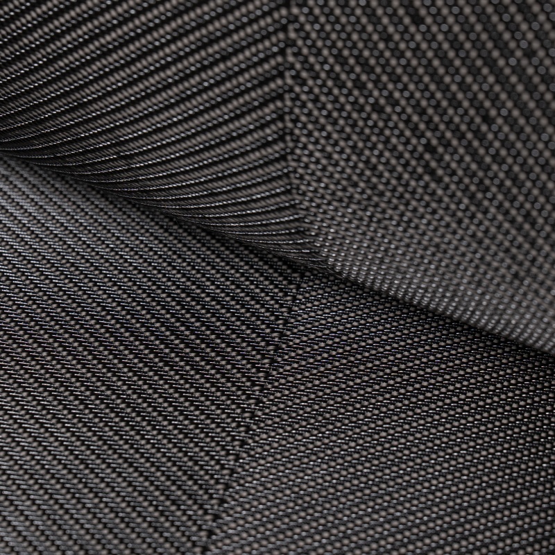 280GSM Herringbone Silver Carbon Fiber Hybrid Fabric