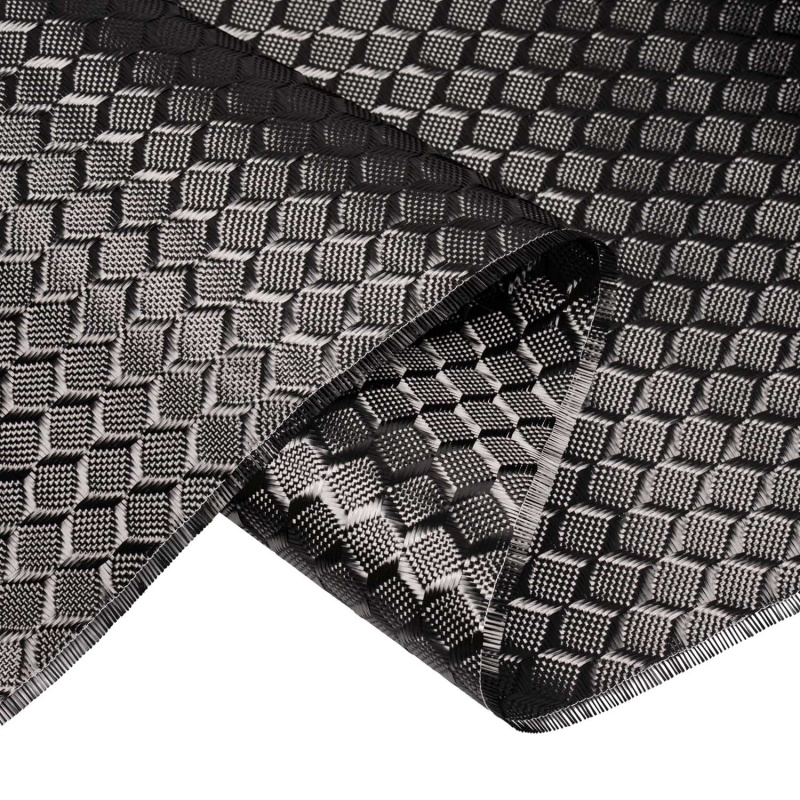 240GSM Cube Jacquard Carbon Fiber Fabric