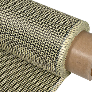 200GSM Kevlar Aramid &Carbon Fiber Hybrid Plain Fabric